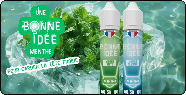 Minzaromen der E-Liquids Bonne Id&eacute;e 50 ml