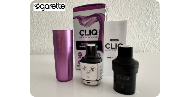 Contenu du kit de la puff Cliq d'Avomi (AVM)