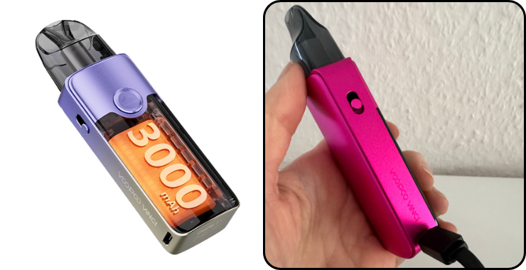 capacit&eacute;s de la batterie du pod Vinci E80.