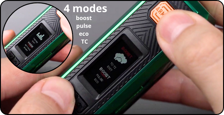 armour-ultra-vaporesso-modes-chipset