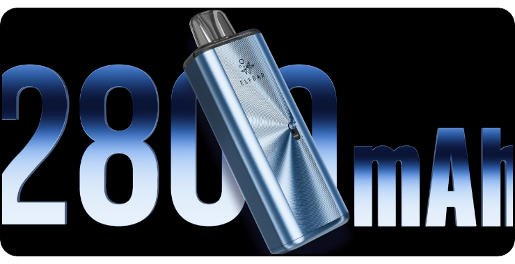 Capacit&eacute;s de la batterie du pod ELFX Mega de ELFBAR.