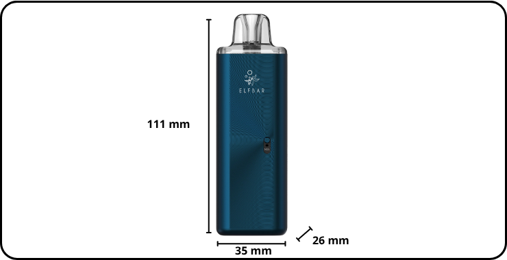 Dimensions pr&eacute;cises du pod ELFX Mega