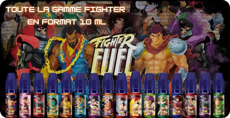 Toutes les saveurs Fighter fuel avec sels de nicotine
