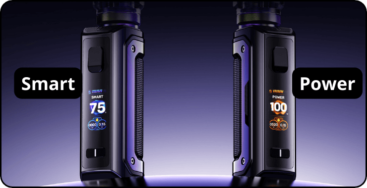 Modes Smart ou Power sur le kit Aegis Mini 5 de Geekvape