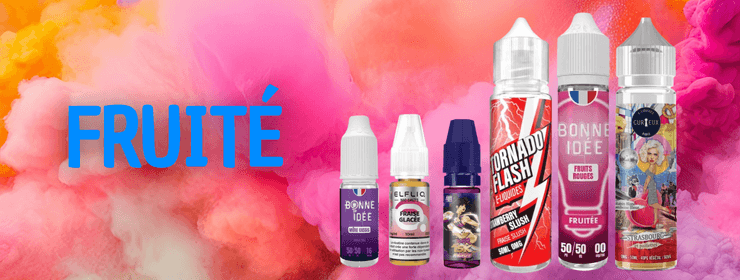 Illustration pour la famille des e-liquides fruit&eacute;s.