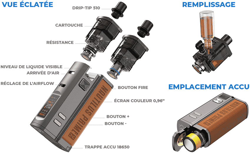 Test du kit Nautilus X prime Aspire