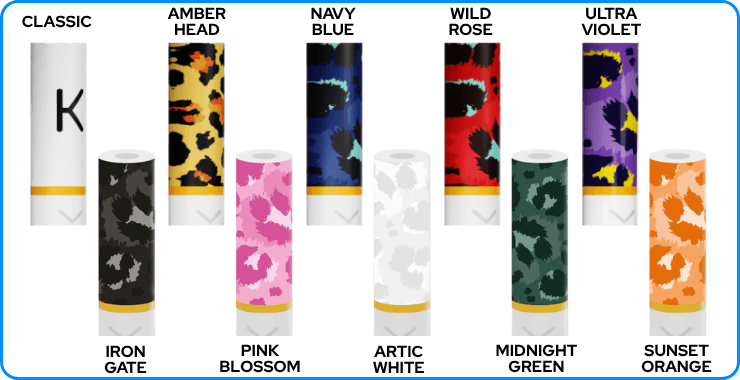 Toutes les couleurs disponibles pour les filtres Kiwi