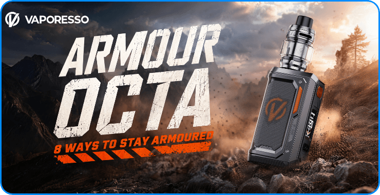 Pr&eacute;sentation du kit Armour Octa de Vaporesso.