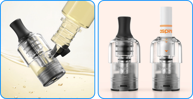 Cartouche TG DTE avec drip tip amovible