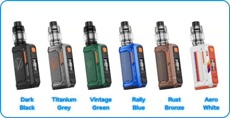 Coloris disponibles pour le kit Armour Octa
