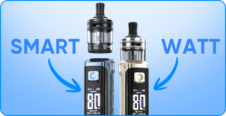 Affichage des deux modes (automatique et watts) sur le kit Atlantis LX.