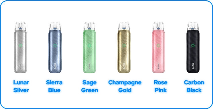 6 verfügbare Farben für das Pixo Aura 2 Set