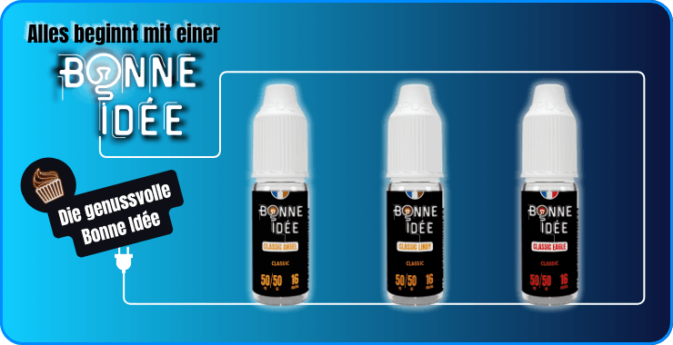 Dessert-E-Liquids der Bonne Idée Serie in 10 ml.