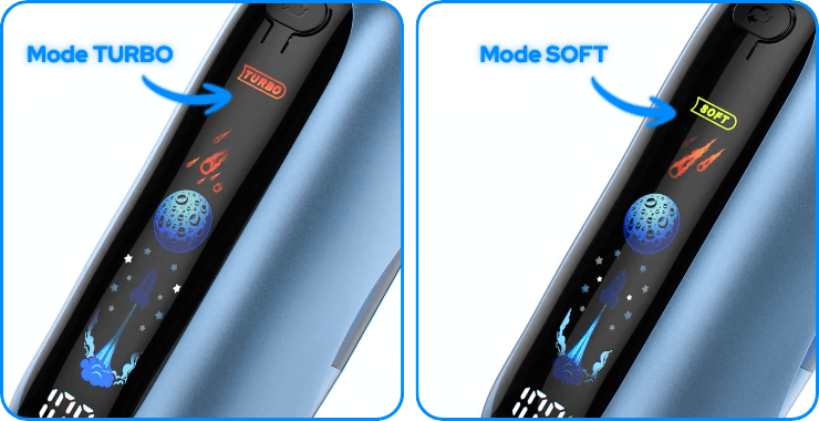Alternance entre le mode Turbo et le mode Soft de la Whale 38K de JNR.